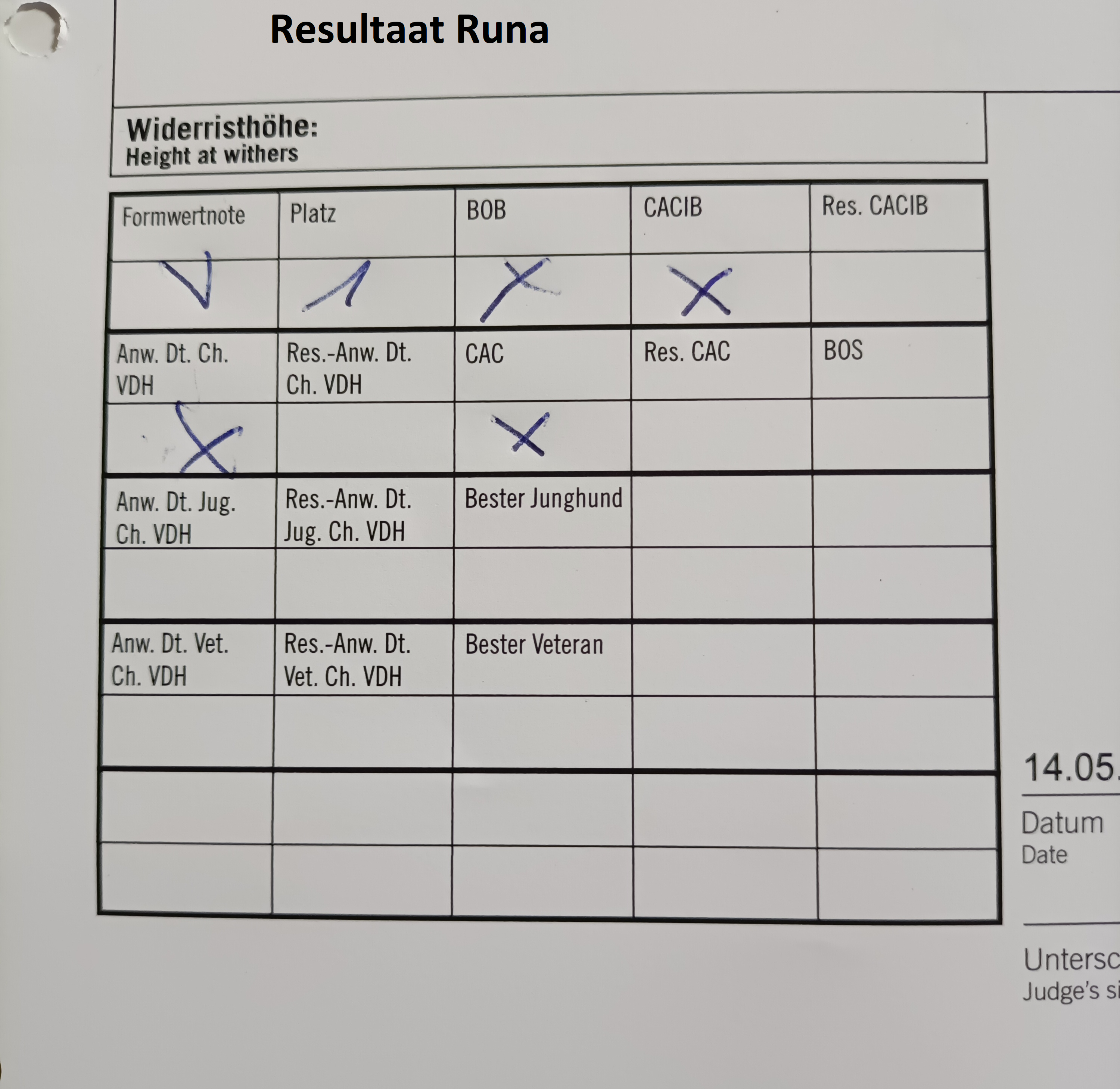 Uitslag